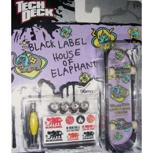  Tech Deck 96mm Skateboard, Black Label House of Elaphant 