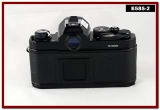 Nikon FM Black SLR manual focus film camera; new seals CLA warranty 