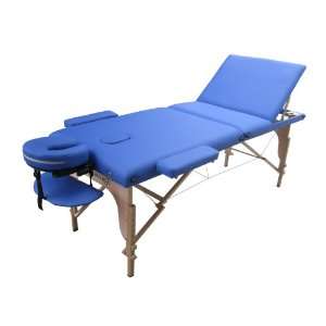  Blue 2 Pad 3 Fold Reiki Portable Massage Table