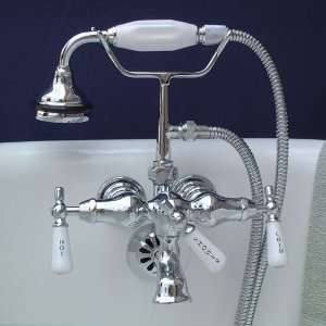  Mini English Telephone Tub Faucet with Hand Shower 