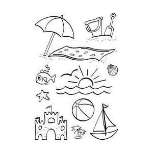  Just Beachy Clear Stamp