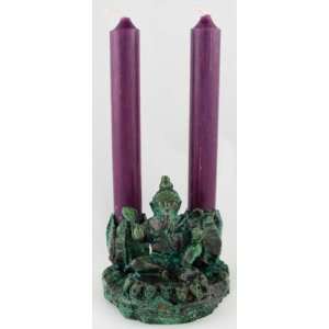  Sitting Ganesh Two Candle Holder 