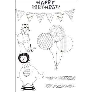  Kaisercraft Party Animal Clear Stamp Arts, Crafts 