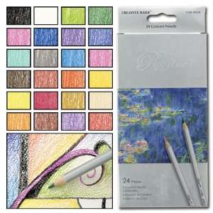  Raffine Colored Pencils   Set of 24   Assorted Colors 