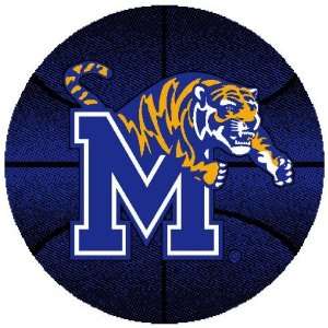  University of Memphis Tigers Basketball Rug 4 Round: Home 