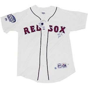 Derek Lowe Boston Red Sox Autographed Replica World Series Jersey 