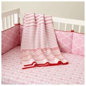    Baby Crib Bedding: Baby Pink Floral Print Crib Bedding: Baby