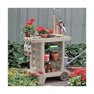  Suncast Garden Cart, Taupe With Bronze Accents: Patio 