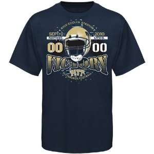   Panthers Navy Blue 2010 Pitt Vs. Utah Score T shirt