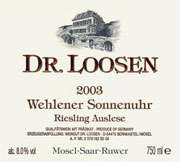 Dr. Loosen Wehlener Sonnenuhr Auslese 2003 