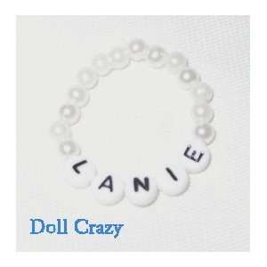  LANIE American Girl Doll Pearl Name Bracelet Toys & Games