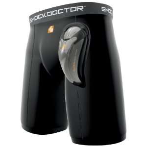  Shock Doctor Boys Basix Double Compression Short with 