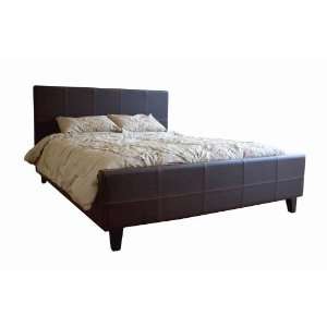    Queen Leather Bed Frame B 11   Queen & King Size: Home & Kitchen