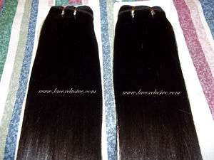 VIRGIN INDIAN REMY HAIR WEFT 200GRAMS Straight TWO packs Free Shipping 