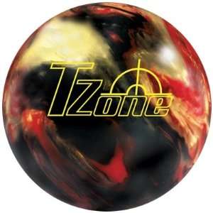  T Zone Red / Black / Gold Bowling Ball: Sports & Outdoors