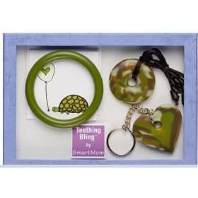  Teething Bling Gift Set   Green Camouflage Baby