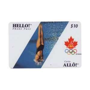   Phone Card $10. 1996 Olympics Diving USED 