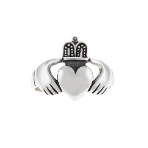  Celtic Mens Sterling Silver Irish Claddagh Ring Size 15 Jewelry