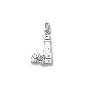    Cape Florida, Fl. Lt. House Charm in Sterling Silver Jewelry