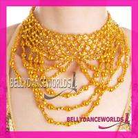 BELLY DANCE DANCING CHOKER NECKLACE COSTUME JEWELRY BOLLYWOOD PROPS 
