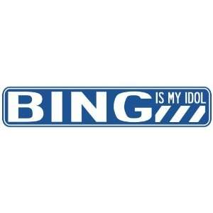  BING IS MY IDOL STREET SIGN