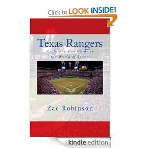 Texas Rangers An Interactive Guide to the World of Sports Zac 