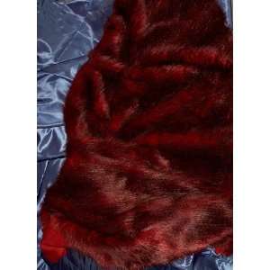  Deep Red Fox Faux Fur 