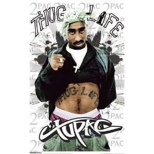  Tupac Thug Life/Music Poster