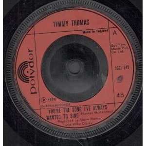   TO SING 7 INCH (7 VINYL 45) UK POLYDOR 1974 TIMMY THOMAS Music