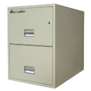   31 in. 2 Drawer Insulated Vertical File   Putty