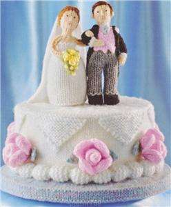 Alan Dart Wedding Cake Toy Bride Groom Topper knitting pattern  