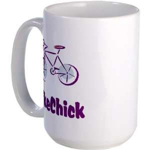 BikeChick Logo Sports Large Mug by CafePress:  Kitchen 