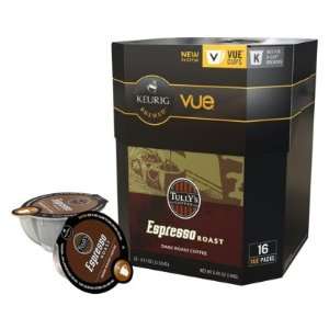 96ct   V Cups Tullys Espresso Roast Coffee for Keurig Vue Brewers