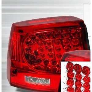  Dodge Charger 2005 2006 2007 2008 LED Tail Lights   Red 