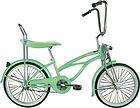kids girls 20 inch retro mint green cruiser road bike banana seat
