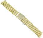   Stainless Steel 10k Gold Plated Vintage Deployment Buckle Watch Band