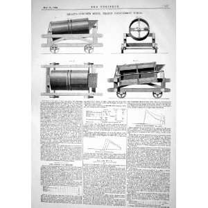  ENGINEERING 1866 RIDLEY CONCRETE MIXER THAMES EMBANKMENT 