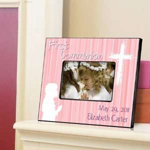    Hear My Prayer Pink First Communion Picture Frame Electronics