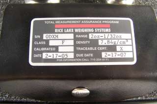 RICE LAKE WEIGHING SYSTEMS CALIBRATION WEIGHT SET◢◤  