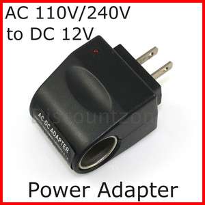   to DC 12V car cigarette/Cigar lighter Power Converter/adapter  