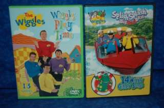 lot 4~children WIGGLES DVD~PLAY TIME~BIG RED BOAT~WIGGLE TIME(new 