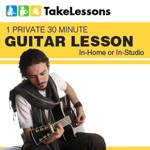  TakeLessons 1 Private 30 Minute Guitar Lesson: In home or 
