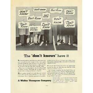  J.Walter Thompson Co. Ad from April 1938