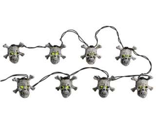 LIGHTED SKULL STRING #54308 LEMAX SPOOKY TOWN COLLECTION  