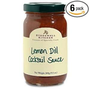 Stonewall Kitchens Lemon Dill Cocktail Sauce 8.5 Ounce Jars (Pack of 6 