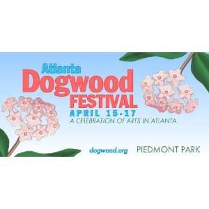    3x6 Vinyl Banner   Atlanta Dogwood Festival 
