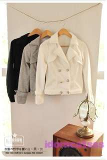Black/White NEW Short Womens Button Jacket Cardigan Blazer US sz S 