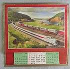   Teller 1955 1956 Pennsylvania Railroad Wall Calendar Dynamic Progress