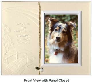 Tomorrow Poem Frame Pet Loss Sympathy Gift Warm White with Foil 