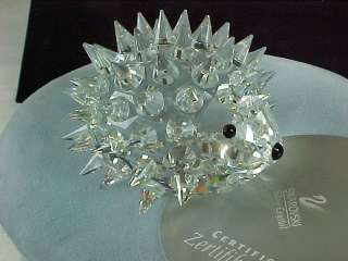 Swarovski Silver Crystal LARGE Hedgehog Ret #7630 NIB  